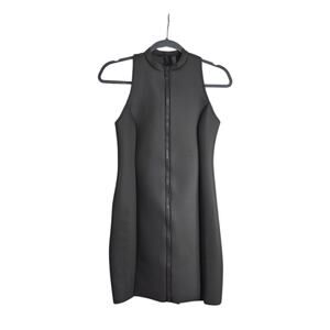 SKIMS Rubberized Scuba Swim Mock Neck Gray Chalk Dress NWT, Women's Medium